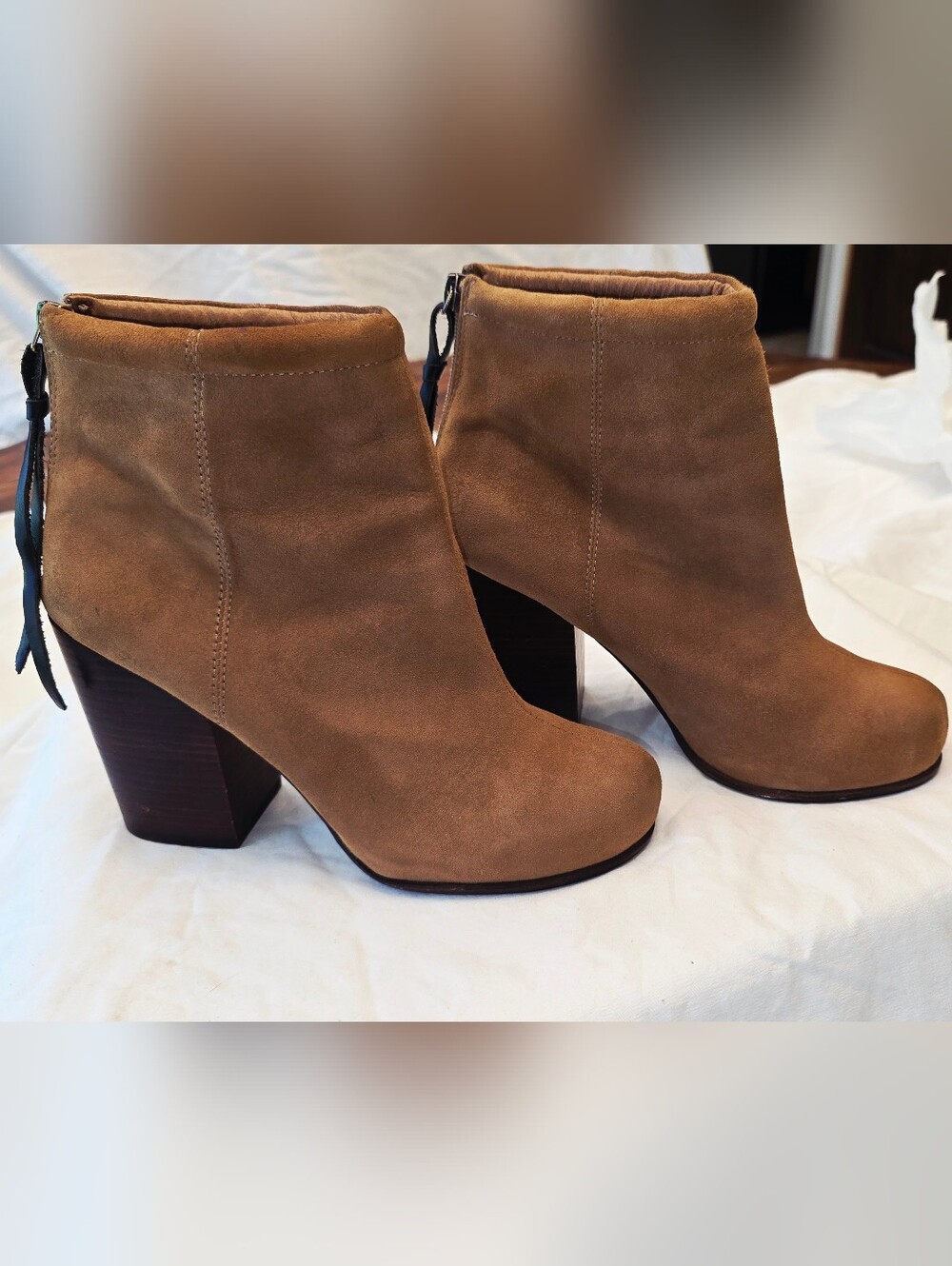 Jeffrey Campbell Tan Suede Ankle Boots